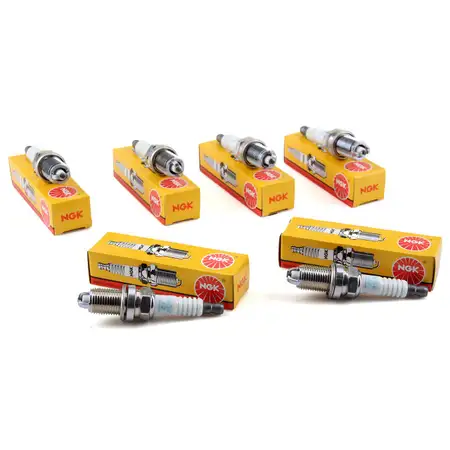 6x NGK 2288 BKR6EK Z&uuml;ndkerze f&uuml;r BMW E36 320-328i E34 520-528i E38 728i 2.8i 12129064619