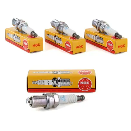 4x NGK 6313 BKR7ESC-11 spark plugs for SAAB 9-3 YS3F E50 1.8/2.0t BioPower