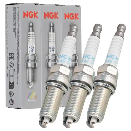 3x NGK 90061 ILKAR7F7G LASER IRIDIUM Z&uuml;ndkerze f&uuml;r RENAULT Clio 4 DACIA Logan 2 2 0.9