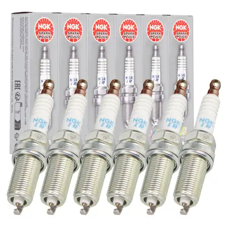 6x NGK 97218 DILFR7B10G LASER IRIDIUM Z&uuml;ndkerze f&uuml;r OPEL Insignia A Signum C 2.8 OPC