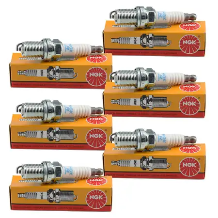 6x NGK 7642 BKR5EZ Z&uuml;ndkerze f&uuml;r AUDI A6 C4 4D 2.8 MERCEDES W202 W124 W210 W140 R129 M104