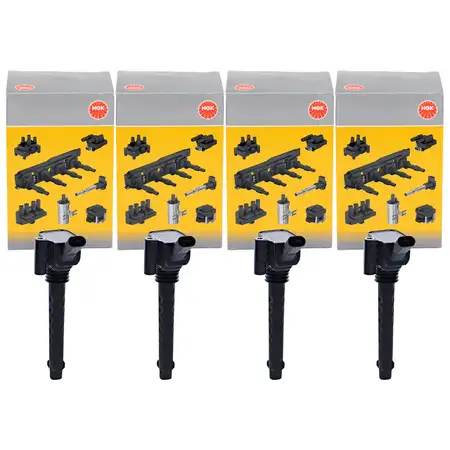 4x NGK 48286 U5096 Z&uuml;ndspule f&uuml;r FIAT 500L 500X Bravo 2 Doblo Grande Punto 199 Tipo 1.4