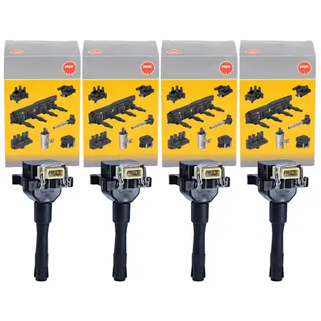 4x NGK 48036 U5012 Z&uuml;ndspule f&uuml;r BMW 3er E36/Coupe 318is M42 B18 140 PS bis 09.1993