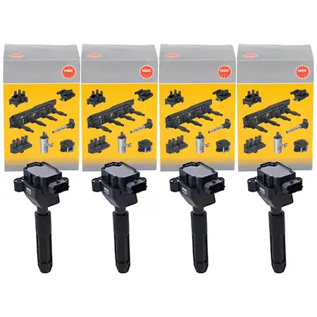 4x NGK 48089 U5025 Z&uuml;ndspule f&uuml;r MERCEDES W203 S203 CL203 C/A208 W210 R170 M111 0001502880