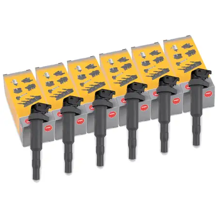 6x NGK 48147 Z&uuml;ndspule Z&uuml;ndmodul f&uuml;r BMW 3er E90-93 5er E60 E61 F10 F11 6er E63 N52 N53