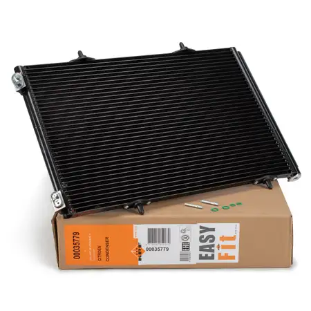 NRF 35779 EASY FIT Kondensator Klima f&uuml;r PSA C3 1 2 3 C4 Cactus 207 208 1007 2008 DS3 OPEL