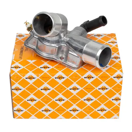 NRF 725112 Thermostat + Housing for Opel Omega B, Vectra B 2.0 DI 16V, 2.2 DTI 16V