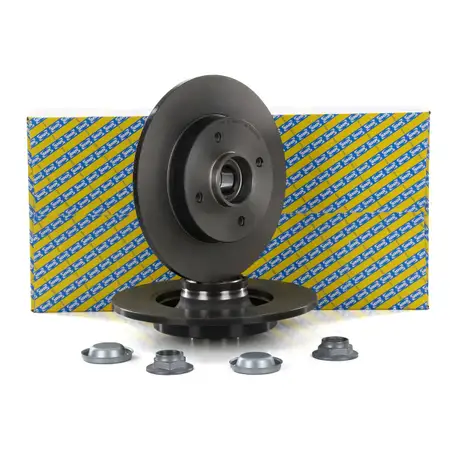 SNR Bremsscheiben + Radlager Satz f&uuml;r CITROEN C3 C4 DS3 PEUGEOT 207 208 307 hinten 4249.32