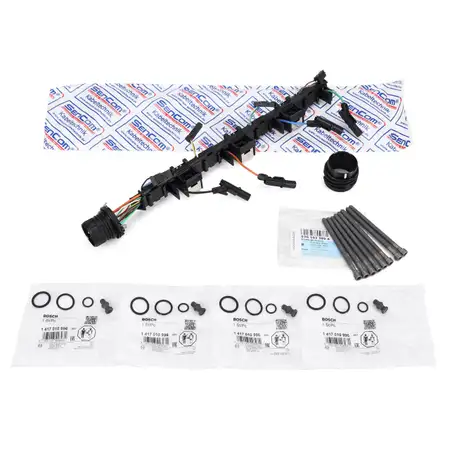 SENCOM Leitungssatz Pumpe D&uuml;se + Schrauben + BOSCH Dichtsatz f&uuml;r VW Golf 5 Passat 2.0 TDI