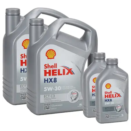 12L 12 Liter SHELL HELIX HX8 5W30 ECT C3 Motor&ouml;l &Ouml;l f&uuml;r BMW LL-04 MB 229.31/51 504/507.00