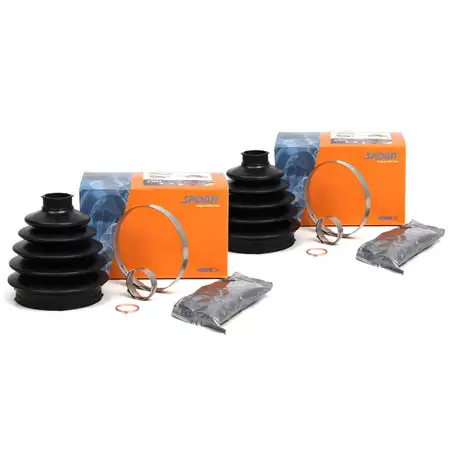 2x SPIDAN 22291 Achsmanschette Satz f&uuml;r OPEL Astra Signum Vectra Zafira vorne RADSEITIG