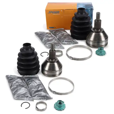 2x SPIDAN Gelenksatz Antriebswelle f&uuml;r AUDI 8X mit vorne radseitig 6C0498099