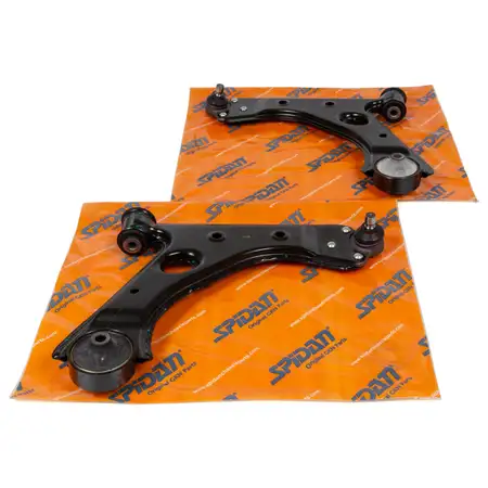 2x SPIDAN Querlenker Lenker + Traggelenk f&uuml;r OPEL Adam Corsa D E vorne unten