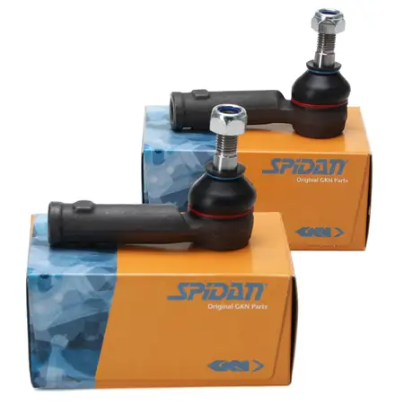 2x SPIDAN Spurstangenkopf f&uuml;r SEAT Arosa Ibiza 2 VW Caddy 2 Lupo Polo 6N1 6N2 vorne