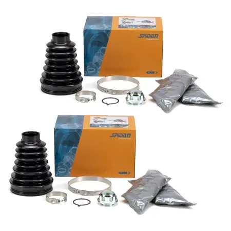2x SPIDAN 24569 Achsmanschette Satz f&uuml;r VW Multivan Transporter T5 T6 vorne getriebeseitig