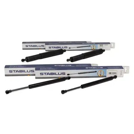 4x STABILUS Heckklappend&auml;mpfer + Heckscheibend&auml;mpfer f&uuml;r VW Touareg 7L bis 10.2005
