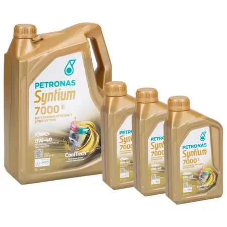 8L 8 Liter PETRONAS Syntium 7000 E 0W-40 Motor&ouml;l &Ouml;l f&uuml;r BMW LL-01 MB 229.5 VW 502/505.00