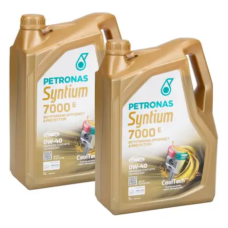 10L 10 Liter PETRONAS Syntium 7000 E 0W-40 Motor&ouml;l &Ouml;l f&uuml;r BMW LL-01 MB 229.5 VW 502/505.00