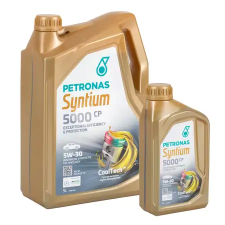 6L 6 Liter PETRONAS Syntium 5000 CP 5W-30 Motor&ouml;l &Ouml;l f&uuml;r MB 229.51/52 PSA B712290 Renault