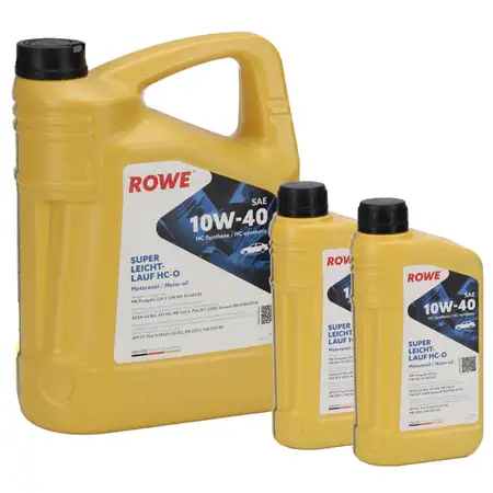 7L 7 Liter ROWE SUPER LEICHTLAUF HC-O 10W-40 10W40 Motor&ouml;l &Ouml;l f&uuml;r MB 229.3 501.01/505.00