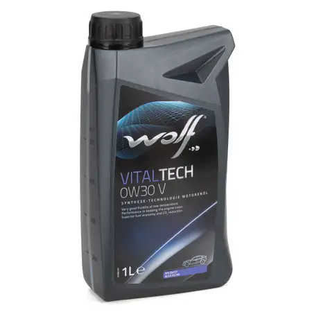 1L 1 Liter WOLF VITALTECH 0W30 5 Motor&ouml;l &Ouml;l f&uuml;r VOLVO VCC 95200377 BMW Longlife-01 FE