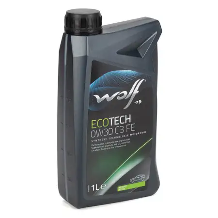 1L 1 Liter WOLF ECOTECH 0W30 C3 FE Motor&ouml;l &Ouml;l f&uuml;r BMW LL-04 MB 229.51 FIAT 9.55535-DS1/GS1
