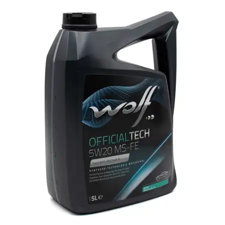 5L WOLF OFFICIALTECH 5W20 MS-FE Motor&ouml;l &Ouml;l ACEA A1/B1-12 C5 f&uuml;r FORD WSS-M2C948-A/B