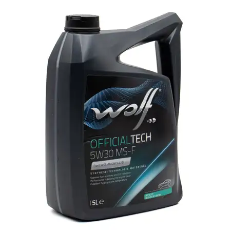 5L 5 Liter WOLF OFFICIALTECH 5W30 MS-F Motor&ouml;l &Ouml;l f&uuml;r FORD WSS-M2C913-C/D RENAULT RN0700