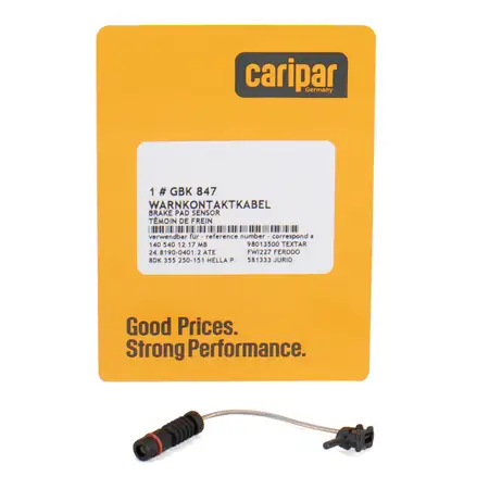 CARIPAR Warnkontaktkabel f&uuml;r MERCEDES A-/C-/E-/G-/S-Klasse vorne/hinten 1405401217