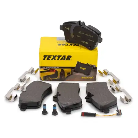 TEXTAR 2388101 Bremsbel&auml;ge + Warnkontaktsensor f&uuml;r MERCEDES A-Klasse W169 B-Klasse vorne