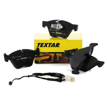 TEXTAR 2409601 Bremsbel&auml;ge + Warnsensor f&uuml;r BMW 1er E81-E88 3er E90-93 ab 03.2010 vorne
