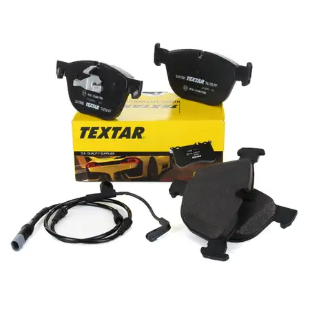 TEXTAR 2417001 Bremsbel&auml;ge + Warnkontakt f&uuml;r BMW X5 E70 X6 E71 E72 vorne