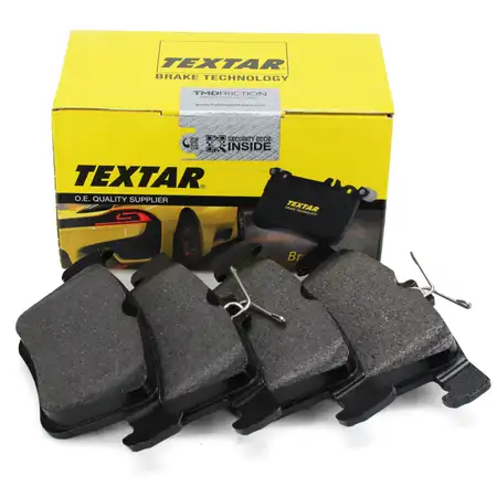 TEXTAR 2500801 Bremsbel&auml;ge f&uuml;r VW Golf 7 T-Roc Touran AUDI A3 8V 8Y Q2 hinten 5Q0698451N