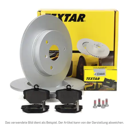 TEXTAR Bremsscheiben + Bel&auml;ge f&uuml;r VW Polo 86c Derby SEAT Cordoba Ibiza 2 vorne