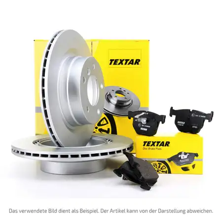 TEXTAR Bremsscheiben + Bel&auml;ge f&uuml;r AUDI Q2 Q3 F3 TT FV SEAT Tarraco SKODA Superb 3 hinten