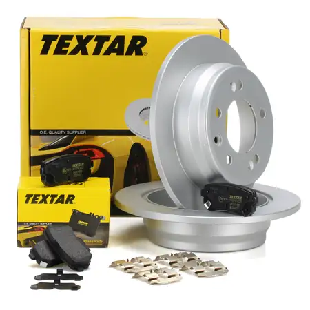 TEXTAR Bremsscheiben + Bel&auml;ge f&uuml;r HYUNDAI i30 FD ix35 KIA CEE'D ED Sportage 3 SL hinten