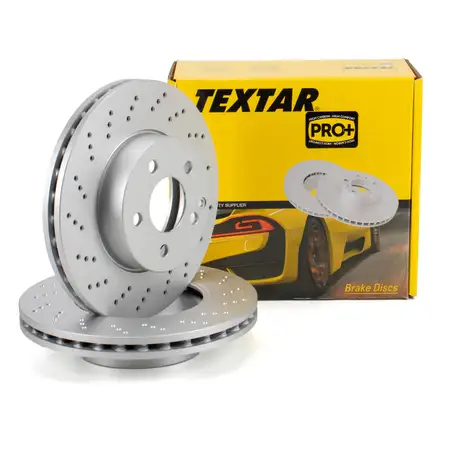 TEXTAR 92165005 Brake Disc Set for MERCEDES W204 S204 with Sport Package (Front) 2044213612