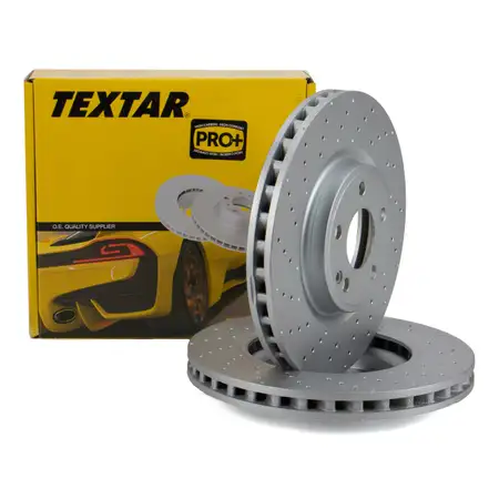 TEXTAR 92262105 Bremsscheiben Satz f&uuml;r MERCEDES W176 W246 C117 X117 X156 vorne 2464212712