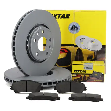 TEXTAR Bremsscheiben + Bel&auml;ge f&uuml;r RENAULT Espace 5 Megane 4 Grand/Scenic 4 Talisman vorne