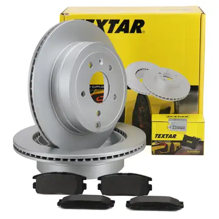 TEXTAR Bremsscheiben + Bremsbel&auml;ge f&uuml;r OPEL Antara A CHEVROLET Captiva hinten