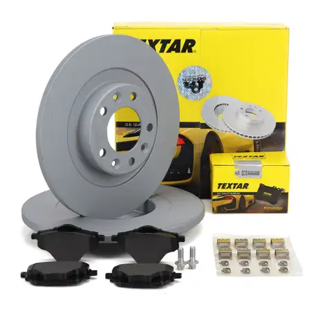 TEXTAR Bremsscheiben + Bel&auml;ge f&uuml;r CITROEN FIAT OPEL Astra L Grandland 10 PEUGEOT hinten