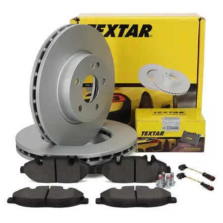TEXTAR Bremsscheiben + Bel&auml;ge + Sensor f&uuml;r MERCEDES Viano Vito/Mixto bis 06.2012 vorne