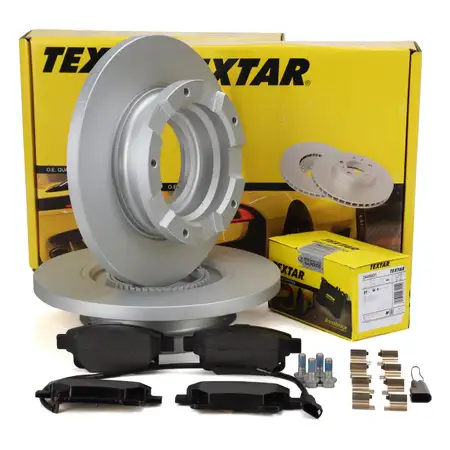 TEXTAR Brake Discs + Pads Sensor for FORD Transit/Tourneo 260280300330350430 (Rear)