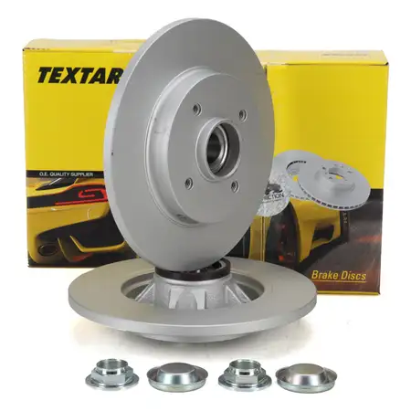TEXTAR 92168703 Bremsscheiben + Radlager Satz f&uuml;r CITROEN C4 DS4 DS5 PEUGEOT 308 1 hinten