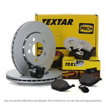 TEXTAR Bremsscheiben + Bel&auml;ge + Wako f&uuml;r AUDI A6 + Avant + Allroad C6 vorne