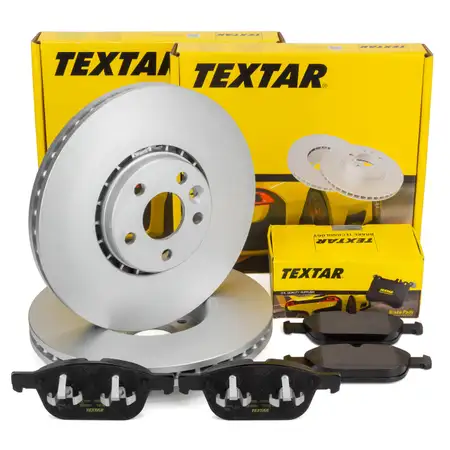 TEXTAR Bremsscheiben + Bel&auml;ge f&uuml;r VOLVO XC60 1 156 RC01 RC02 bis 2015/Fgst. 785803 vorne