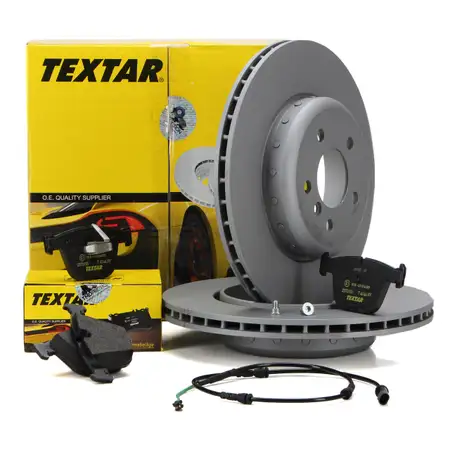 TEXTAR Brake Discs + Brake Pads + Wako for BMW 5 Series F07 Gran Turismo (Rear)
