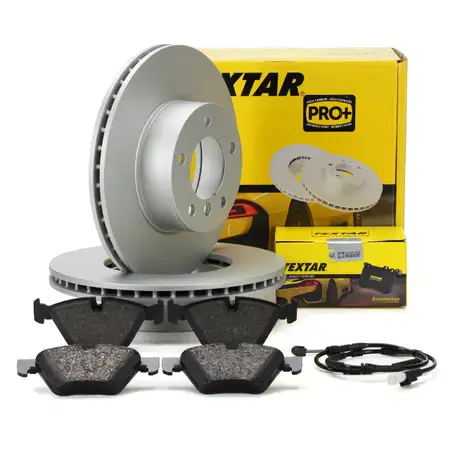 TEXTAR Bremsscheiben + Bremsbel&auml;ge + Wako f&uuml;r BMW Z4 E89 sDrive18-23i 156-204 PS vorne