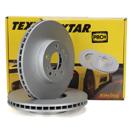 TEXTAR 92107205 Bremsscheiben Satz f&uuml;r BMW X3 E83 3.0sd X5 3.0 4.4i 3.0d vorne 34116859679