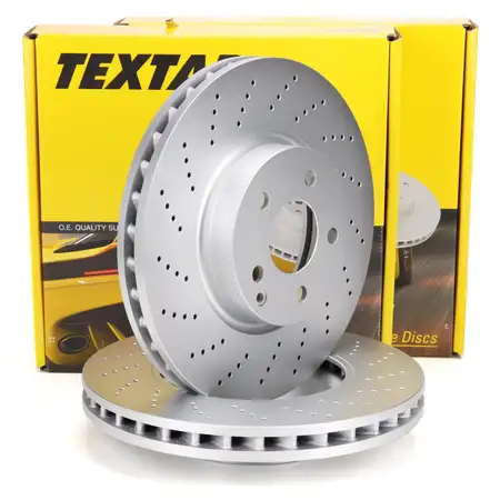 TEXTAR 92163405 Brake Disc Set for MERCEDES W204 S204 W212 S212 (Front) 0004213012